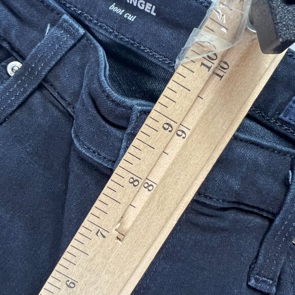 Adriano Goldschmid Jean Womens 30x33* Angel Boot Cut Low Rise Blue Denim Tag 29R - Picture 15 of 16